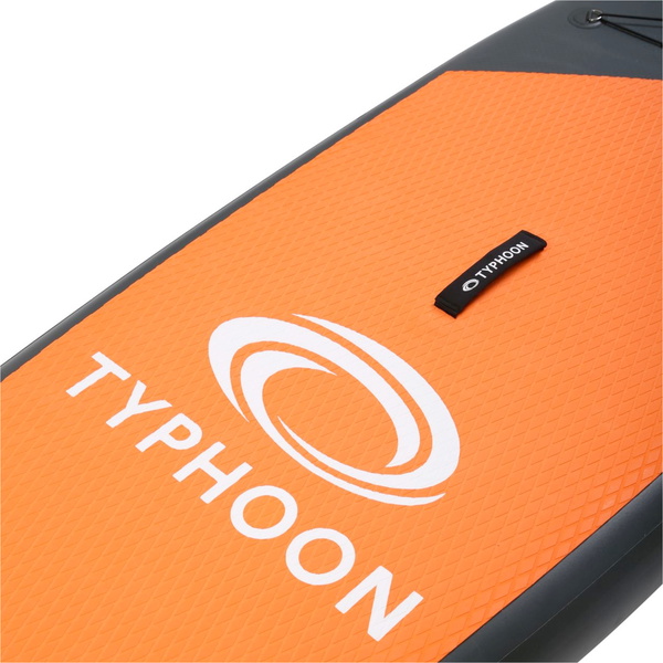2026 Typhoon Pacchetto 482118 - Black / Orange Per Stand Up Paddle Board Gonfiabile 10'2